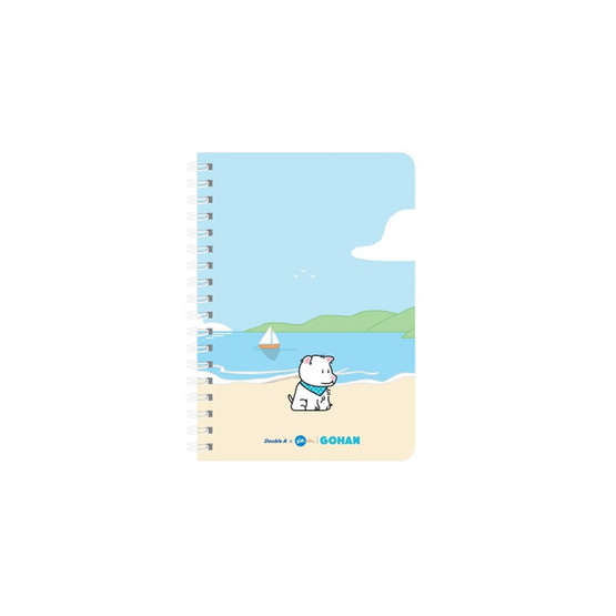 Double A สมุดสันห่วง A5 (80 แกรม 60 แผ่น) ปกคละลาย (แพ็ก 4 เล่ม)