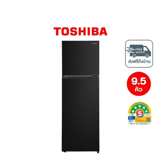 TOSHIBA ตู้เย็น 2 ประตู ความจุ 9.5 คิว รุ่น GR-RT349WE-PMTH(68)