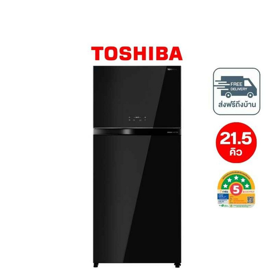 TOSHIBA ตู้เย็น 2 ประตู ความจุ 21.5 คิว รุ่น GR-RT835WE-PGTH(XK)