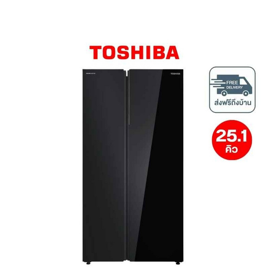 TOSHIBA ตู้เย็น ไซด์บายไซด์ ความจุ 25.1 คิว รุ่น GR-RS905WIA-PGTH(22)
