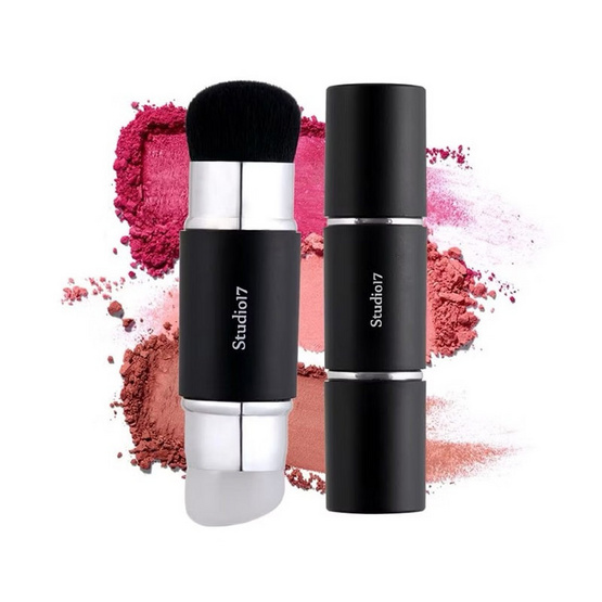 Studio 17 แปรงปัดแก้ม 2 หัว Dual Silicone Blush Brush
