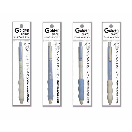 Golden ปากกาเจลแฟนซีอิโมจิ 0.5 มม. คละลาย (แพ็ก 4 ด้าม)