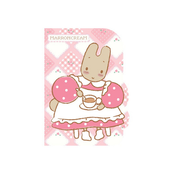 CODE:D สมุด A6 พร้อมกระเป๋าพับได้ Marroncream Sanrio คละลาย (แพ็ก 2 เล่ม)