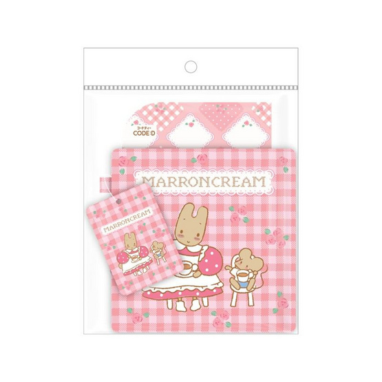 CODE:D สมุด A6 พร้อมกระเป๋าพับได้ Marroncream Sanrio คละลาย (แพ็ก 2 เล่ม)