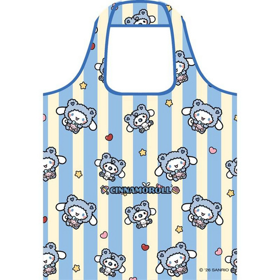 CODE:D สมุด A6 พร้อมกระเป๋าพับได้ Cinnamoroll Sanrio คละลาย (แพ็ก 2 เล่ม)