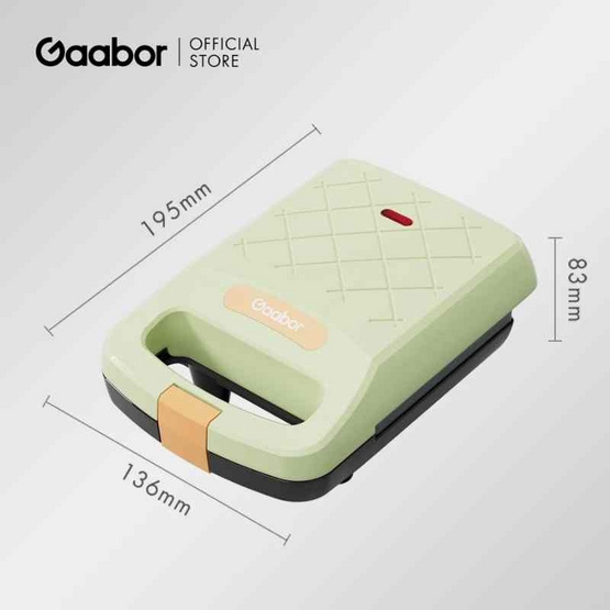 Gaabor เครื่องทำแซนด์วิช 1ช่อง รุ่น EH-M02A