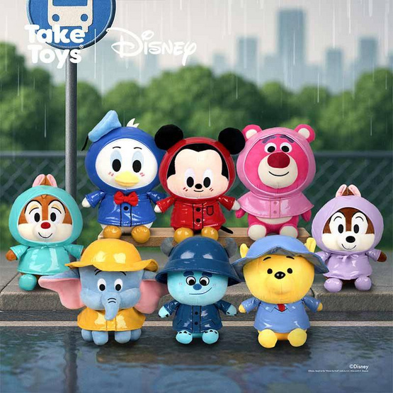 Take Toys ตุ๊กตา Disney รุ่น Raincoat Collection ขนาด 8 นิ้ว