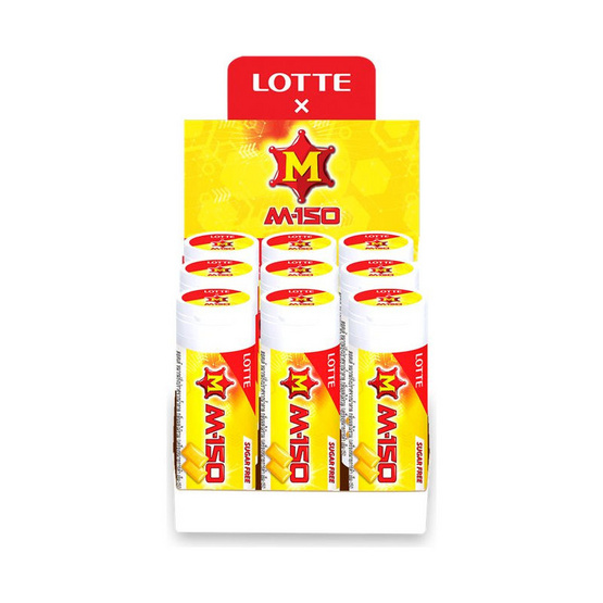 ลอตเต้ หมากฝรั่งกลิ่นผลไม้รวมเอ็ม-150 29 กรัม (แพ็ก 9 ชิ้น)