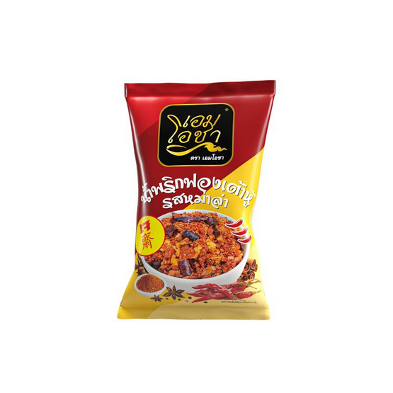 เอมโอชา น้ำพริกฟองเต้าหู้ รสหม่าล่า 20 กรัม (แพ็ก 4 ชิ้น)