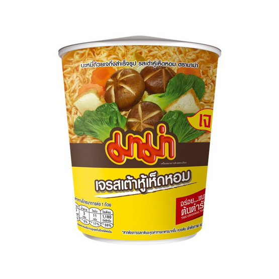 มาม่าเจคัพ รสเต้าหู้เห็ดหอมเจ 60 กรัม (แพ็ก 6 ถ้วย)