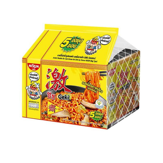 นิสชินเจซองพรีเมี่ยม รสเผ็ดเกาหลีเจ 60 กรัม (แพ็ก 5 ซอง)