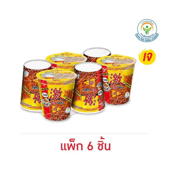 นิสชินเจคัพพรีเมี่ยม รสเผ็ดเกาหลีเจ 68 กรัม (แพ็ก 6 ถ้วย)