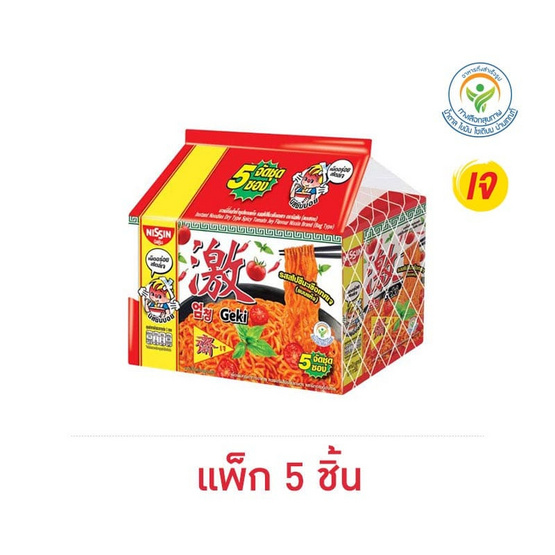 นิสชินเจซองพรีเมียมแบบแห้ง รสสไปซีมะเขือเทศ 60 กรัม (แพ็ก 5 ซอง)