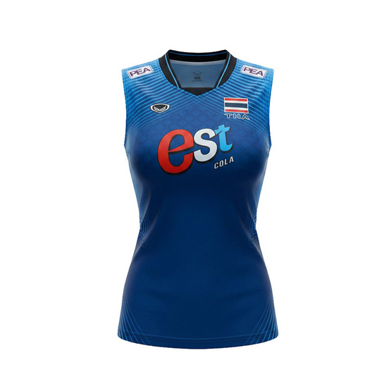 เสื้อวอลเลย์บอลทีมชาติหญิงแขนกุด น้ำเงิน 2026