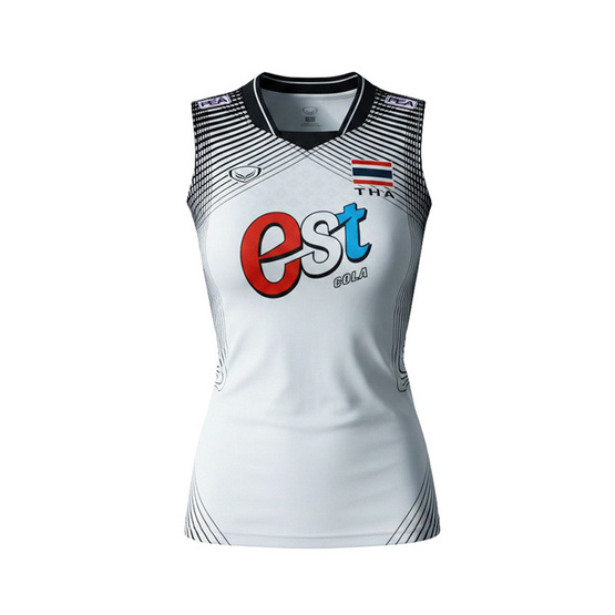 เสื้อวอลเลย์บอลทีมชาติหญิงแขนกุด ขาว 2026