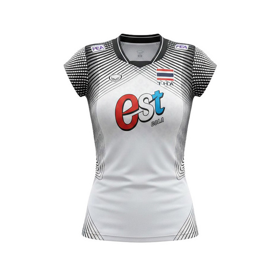 เสื้อวอลเลย์บอลทีมชาติหญิงแขนสั้น ขาว 2026
