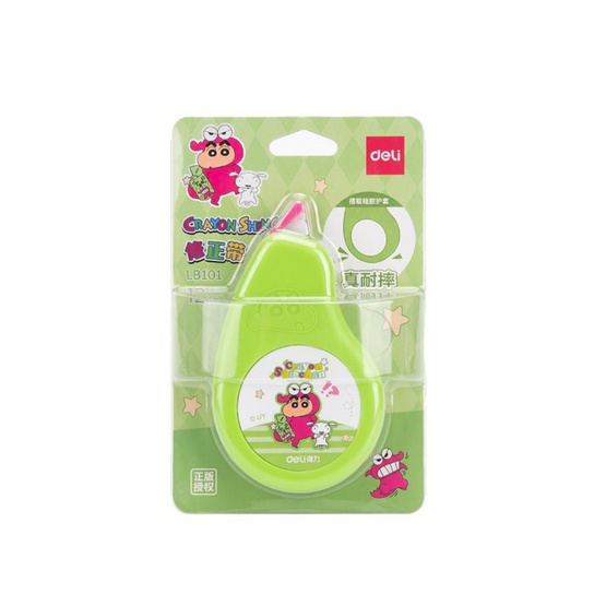 Deli เทปลบคำผิดลายชินจัง 12 M. No.LB101 คละสี (แพ็ก 2 ชิ้น)