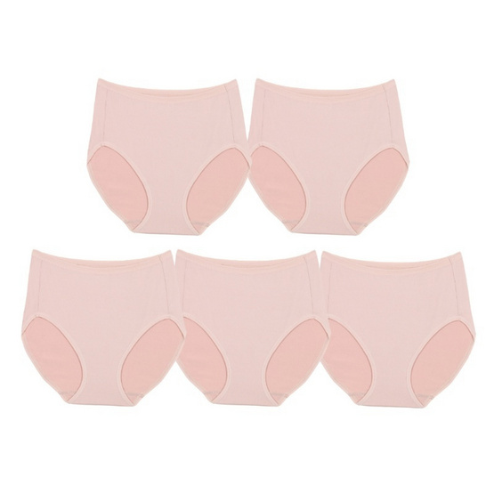 Wacoal Panty กางเกงในรูปทรง SHORT แบบเต็มตัว รุ่น WU4F34 Set 5 ชิ้น สีเบจ