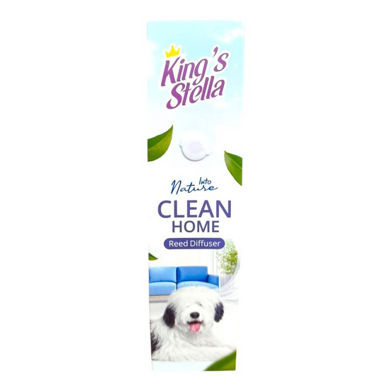 คิงส์สเตลล่า ก้านไม้หอมปรับอากาศ กลิ่น Clean Home 50 มล.