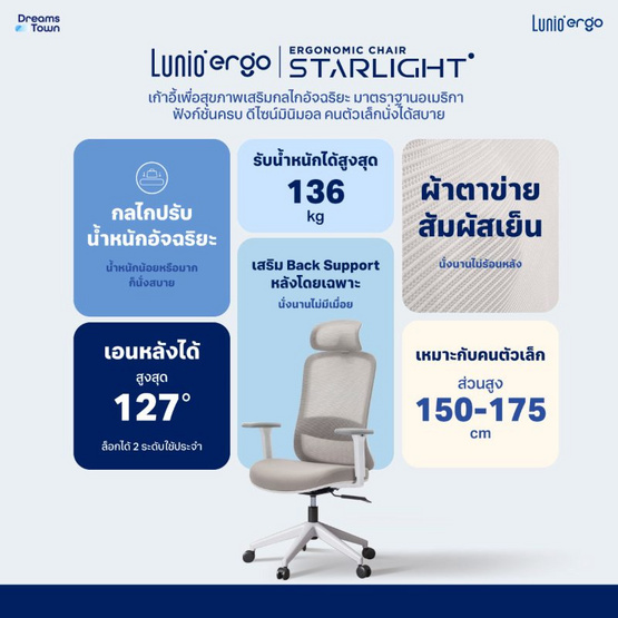 Lunio Ergo Starlight Chair เก้าอี้