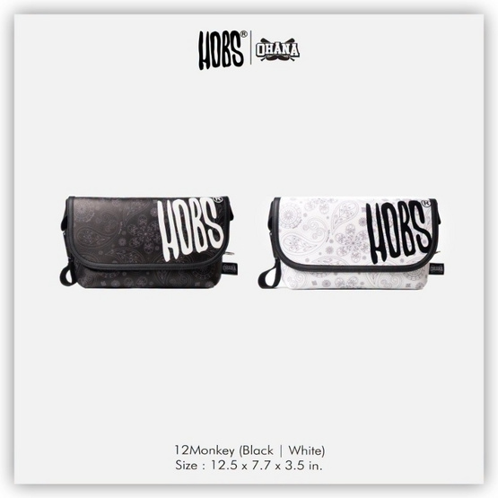 กระเป๋า Hobs x OHANA limited พร้อมกล่อง+การ์ด ขนาด 12นิ้วสะพายข้าง