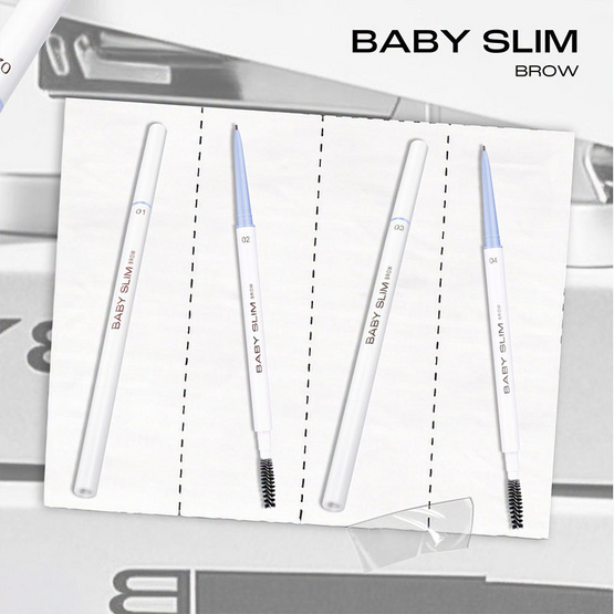Baby Bright ดินสอเขียนคิ้ว Baby Slim Brow 0.015 กรัม