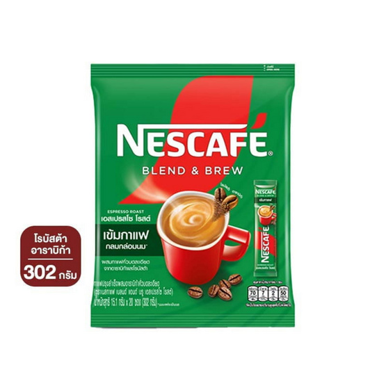 สั่งจอง เนสกาแฟ3in1 เบลนด์แอนด์บรู เอสเปรสโซ่โรสต์ 302 กรัม (แพ็ก 20 ซอง)