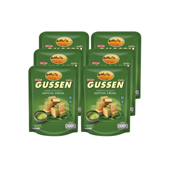 กัสเซน เวเฟอร์รสมัทฉะ 70 กรัม (แพ็ก 6 ชิ้น)