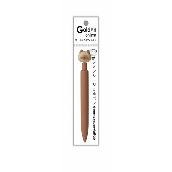 Golden ปากกาเจลแมวแฟนซี 0.5 มม.คละลาย (แพ็ก 3 ด้าม)