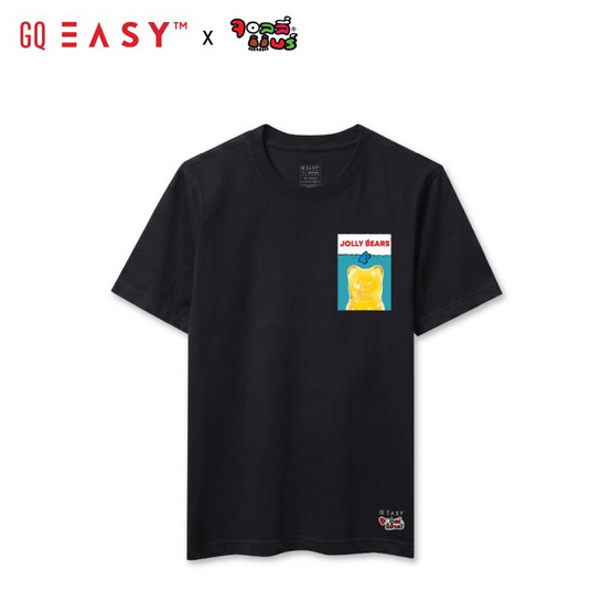 GQ EASY จีคิว อีซี่ เสื้อยืด Collection Jolly Bear สีดำ