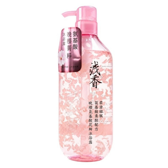 ASAKA ครีมอาบน้ำ Prunus Lannesiana Amino Acid Petal Body Wash 520 กรัม