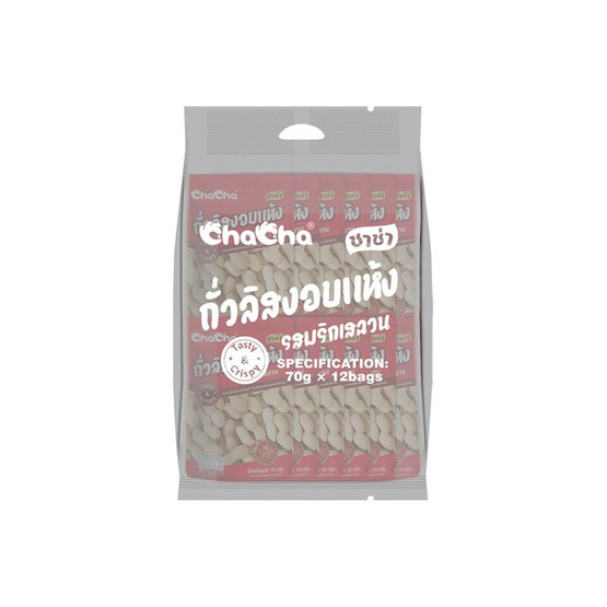 ชาช่า ถั่วลิสงอบแห้งรสพริกเสฉวน 70 กรัม (แพ็ก 12 ชิ้น)
