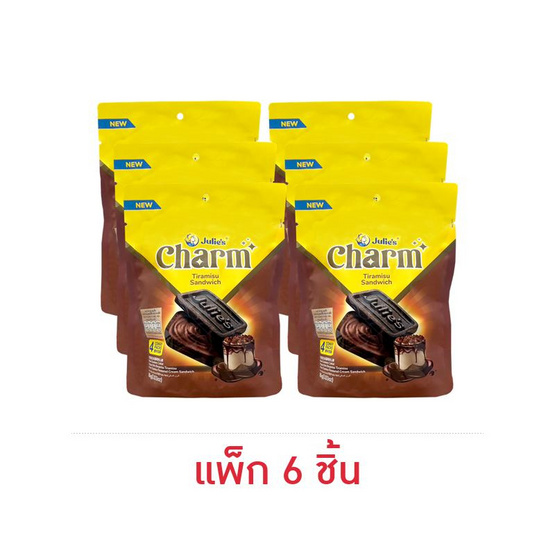 จูลี่ส์ ขนมปังกรอบสอดไส้รสทีรามิสุ 86 กรัม (แพ็ก 6 ชิ้น)
