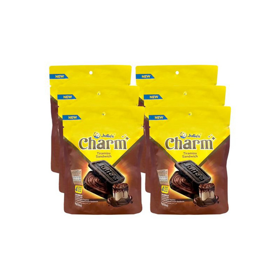 จูลี่ส์ ขนมปังกรอบสอดไส้รสทีรามิสุ 86 กรัม (แพ็ก 6 ชิ้น)