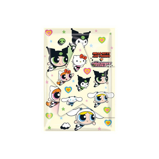 CODE:D สมุดปกปีก Powerpuff Girls x Sanrio คละลาย (แพ็ก 4 เล่ม)