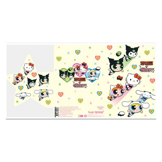 CODE:D สมุดปกปีก Powerpuff Girls x Sanrio คละลาย (แพ็ก 4 เล่ม)