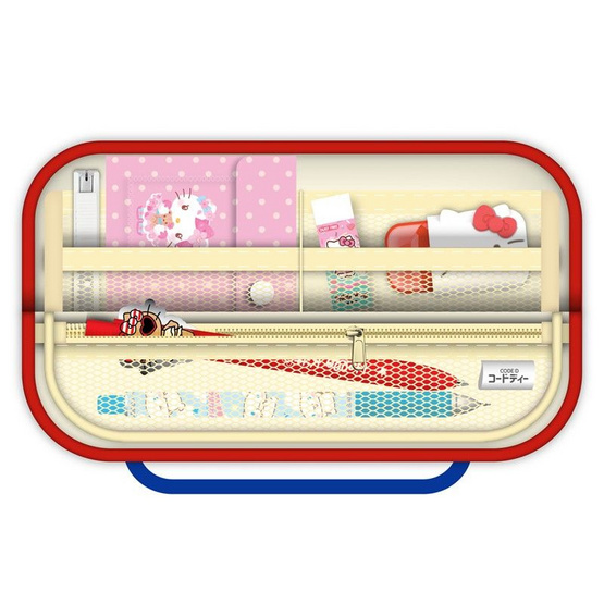 CODE:D กระเป๋าดินสอหูหิ้ว Sanrio - Hello Kitty