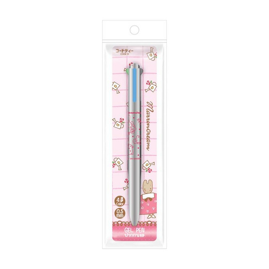 CODE:D ปากกาเจล 4in1 Sanrio Ver.2 0.5 มม. คละลาย (แพ็ก 3 ด้าม)