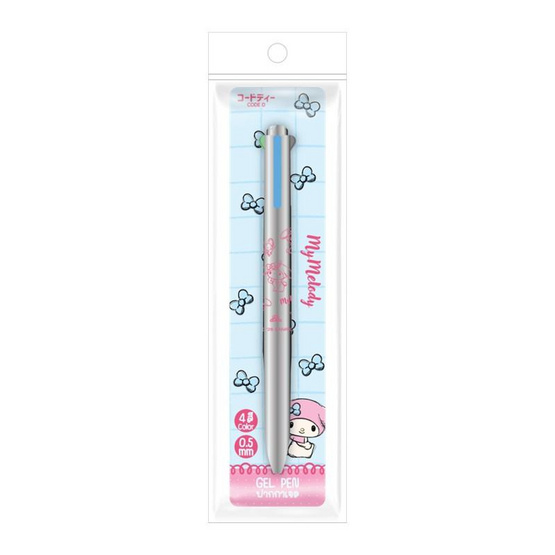 CODE:D ปากกาเจล 4in1 Sanrio Ver.2 0.5 มม. คละลาย (แพ็ก 3 ด้าม)