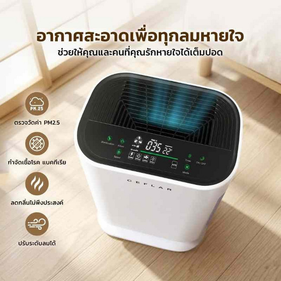 Ceflar เครื่องฟอกอากาศ 30-40 ตร.ม. รุ่น CAP-350