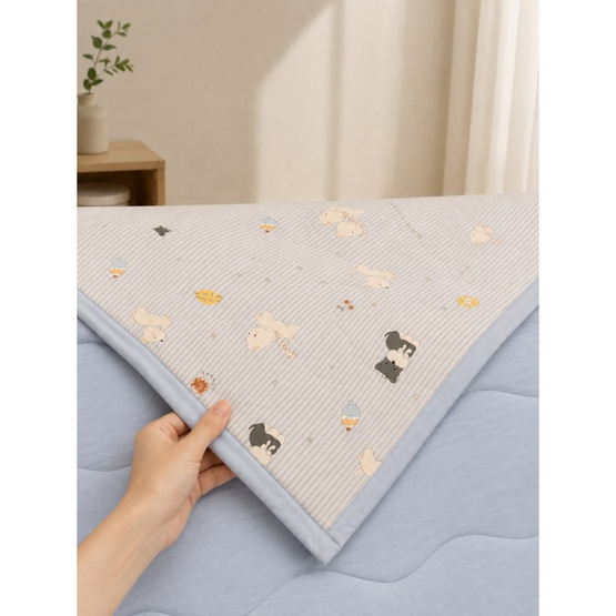 Sunday stories ผ้านวมไหมญี่ปุ่น ลาย Paw Friends