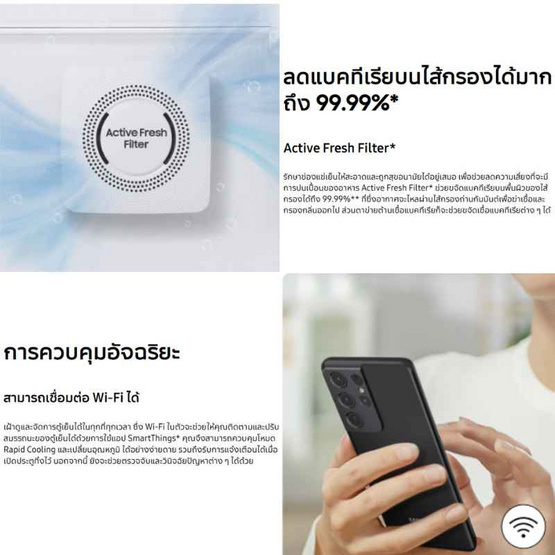 Samsung ตู้เย็น 2 ประตู 14.7 คิว รุ่น RT42CG6644S9ST
