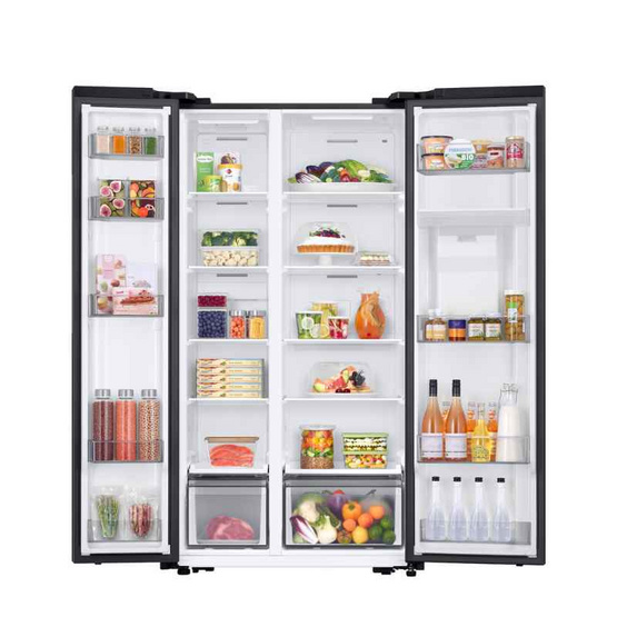 Samsung Side By Side 20.6 คิว รุ่น RS57DG4100B4ST