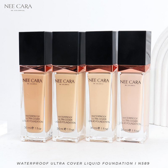 Nee Cara รองพื้น Waterproof Ultra Cover Liquid Foundation 30 มล.