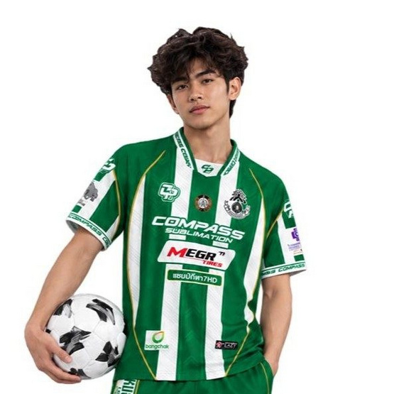 เสื้อฟุตบอลหมอนทองวิทยา สีเขียว