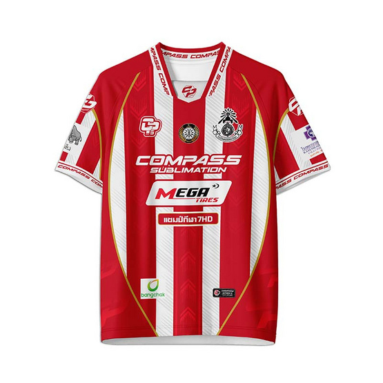 เสื้อฟุตบอลหมอนทองวิทยา สีแดง