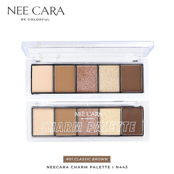 Nee Cara พาเลทตาและแก้ม Charm Palette N443 2 กรัมx5