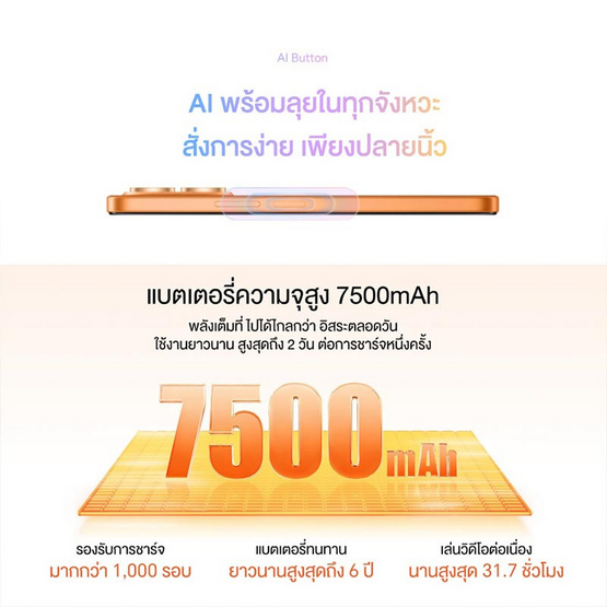 HONOR X7e (Ram 6 , Rom 256)