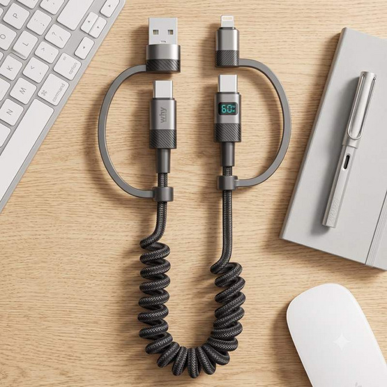 WHY สายชาร์จ 4in1    รุ่น UC-4111E