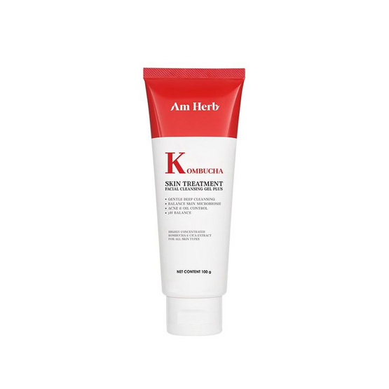 Am Herb คลีนซิ่งเจล Kombucha Skin Treatment Facial Cleansing Gel 100 กรัม
